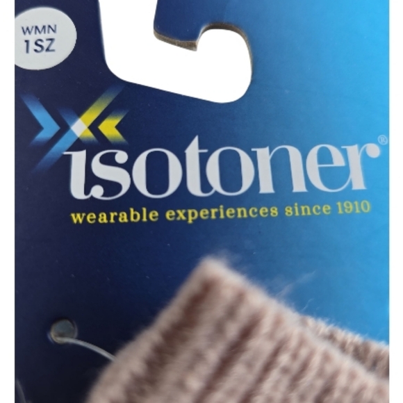 Isotoner NWT Dusty Pink Knit Fuzzy Gloves Women's One Size - Picture 2 of 5